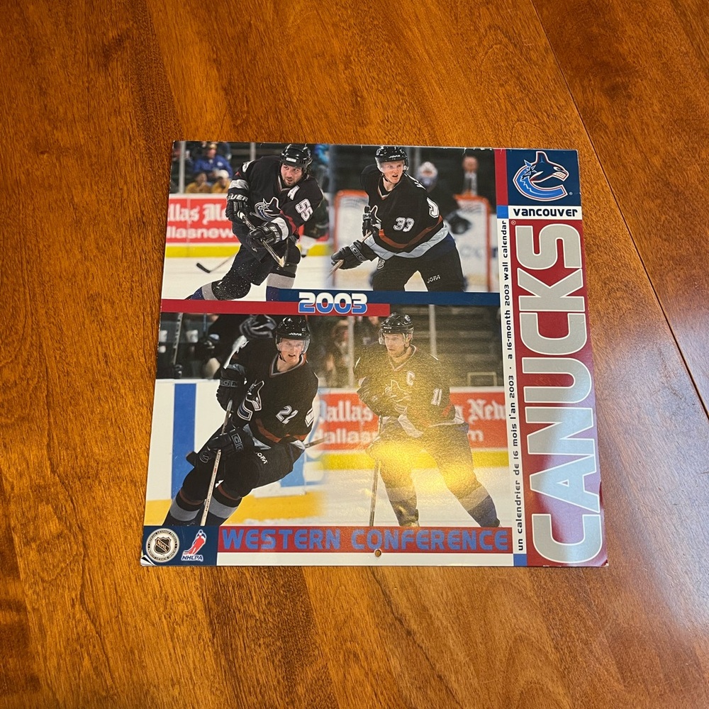NHL | Vancouver Canucks 2003 calendar
